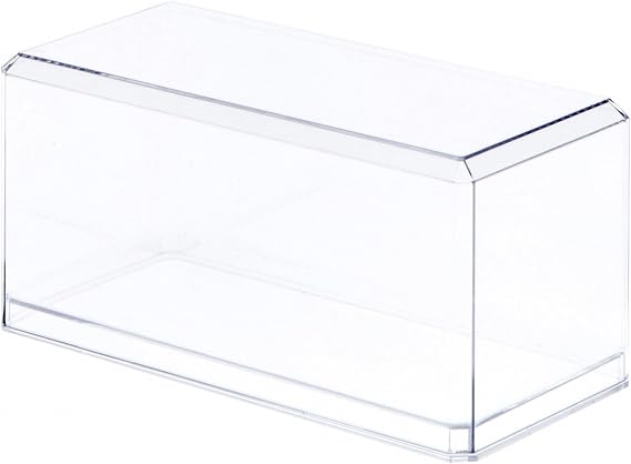 Pioneer Plastics 084C Clear Plastic Display Case for 1:32 Scale Cars, 8" W x 3.75" D x 3.5" H (Mailer Box), Pack of 4