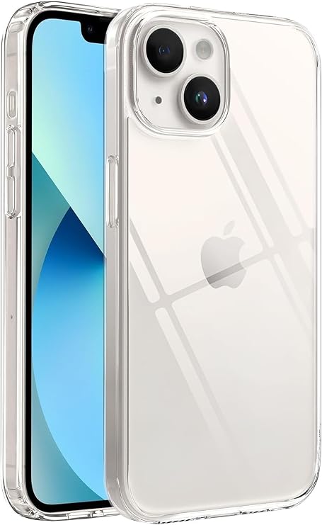 MADNOVA Apple iPhone 13 İle Uyumlu Şeffaf Telefon Kılıfı, Kamera Korumalı Silikon Kılıf