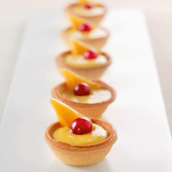 Pastry Chef's Boutique Premium Sweet Mini Sweet Coupelle Tart Shell Butter Sweet Mini for Exquisite Mini Desserts Wedding Buffet Partie Sweet Tables Restaurant Dessert - 1.54" - 245 pcs - PCB030881