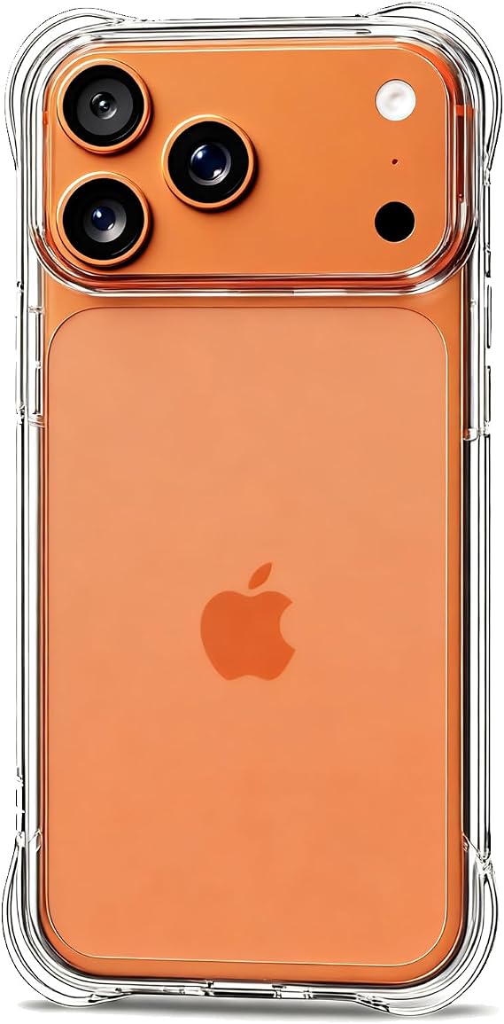 for iPhone 17 Pro Max Case, Military Shockproof Hard Back Slim for 17 Pro Max Cover 6.9'' - Clear