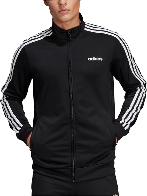 adidas Men's Essentials 3-Stripes Tricot Track Jacket