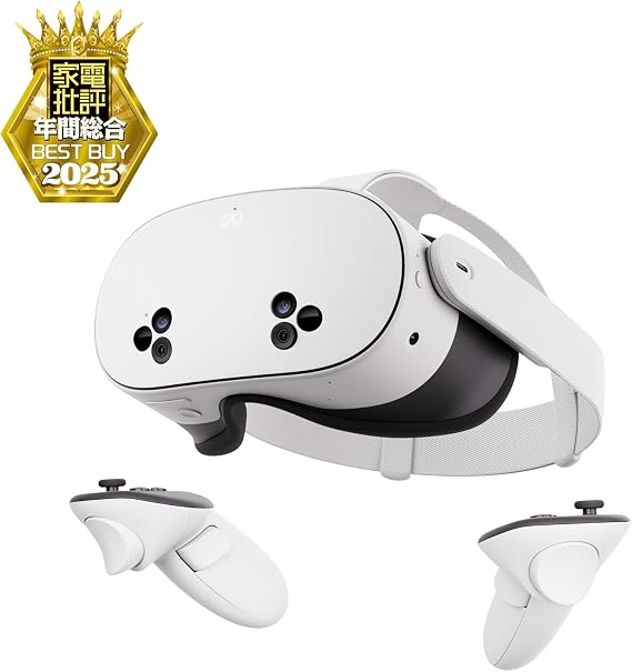 Meta Quest 3S 256GB | 旧Oculus | VRヘッドセット | 2倍のストレージでレベルアップ | 2倍のグラフィック処理性能 | ワイヤレスのVR体験 | 40種類以上のゲームにアクセスできるMeta Horizon+の3か月無料体験付き