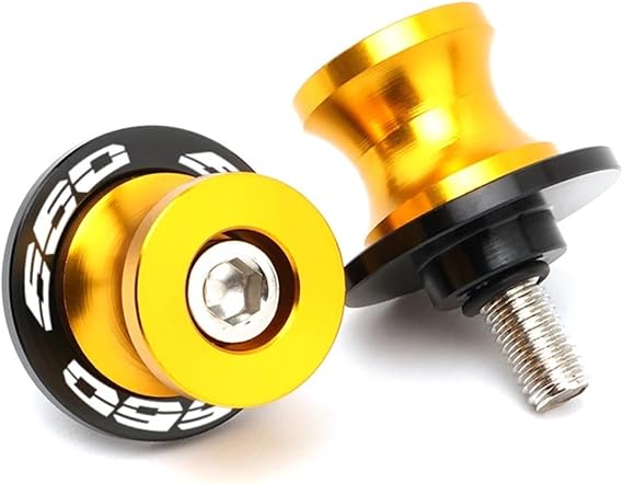 jininghaibo Compatible With Triumph Trident 660 Trident660 2021-2023 Swingarm Spools Slider Screws Stand Swing Arm Bolts 8MM Motorcycle Accessories(8MM Gold)
