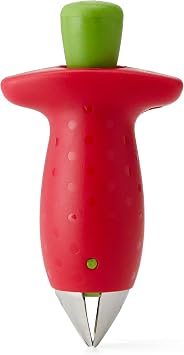 Chef'n Original Stem Gem Strawberry Huller, Red/Green - 102-138-005