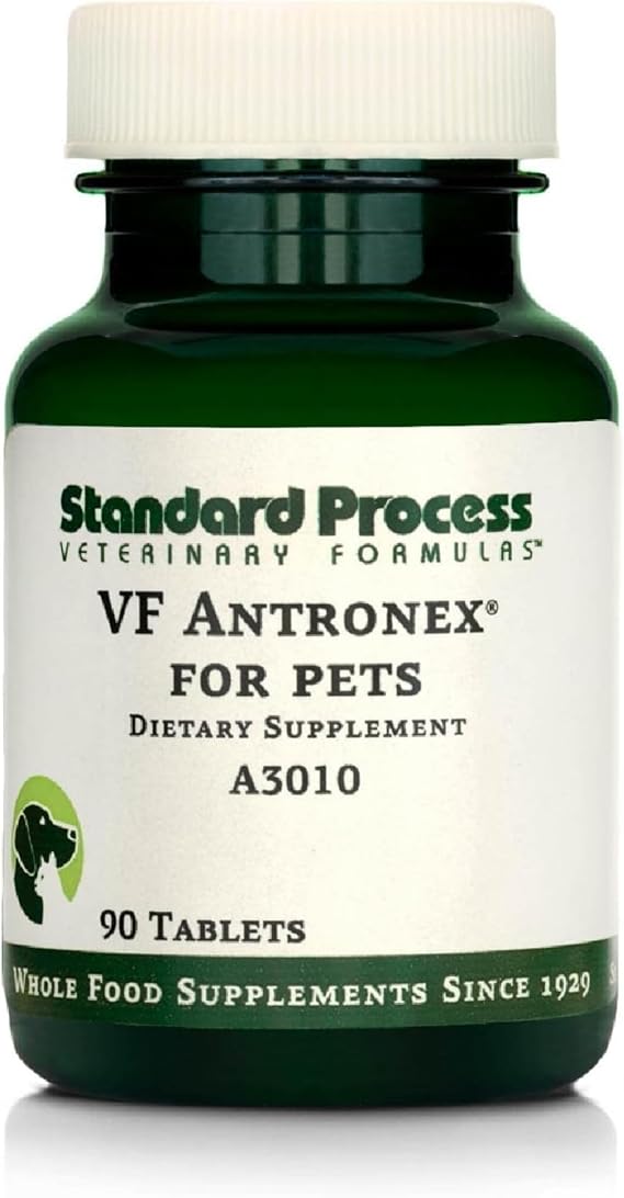 Standard Process VF Antronex for Pets, 90 Tablets | Feline and Canine Hepatic Support Formula, Healthy Liver Supplement for Cats and Dogs