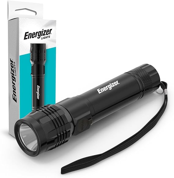 Energizer Hybrid Power Rechargeable LED Flashlight, 1000 Lumen, IPX4 Water Resistant, Aircraft Grade Aluminum Tactical LED Light, Great Emergency Light, USB Charging Cable Included