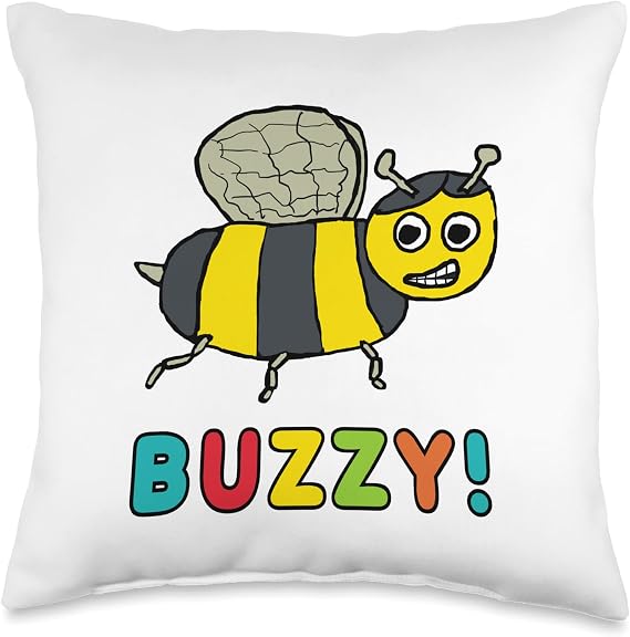 Buzzy Bee Throw Pillow