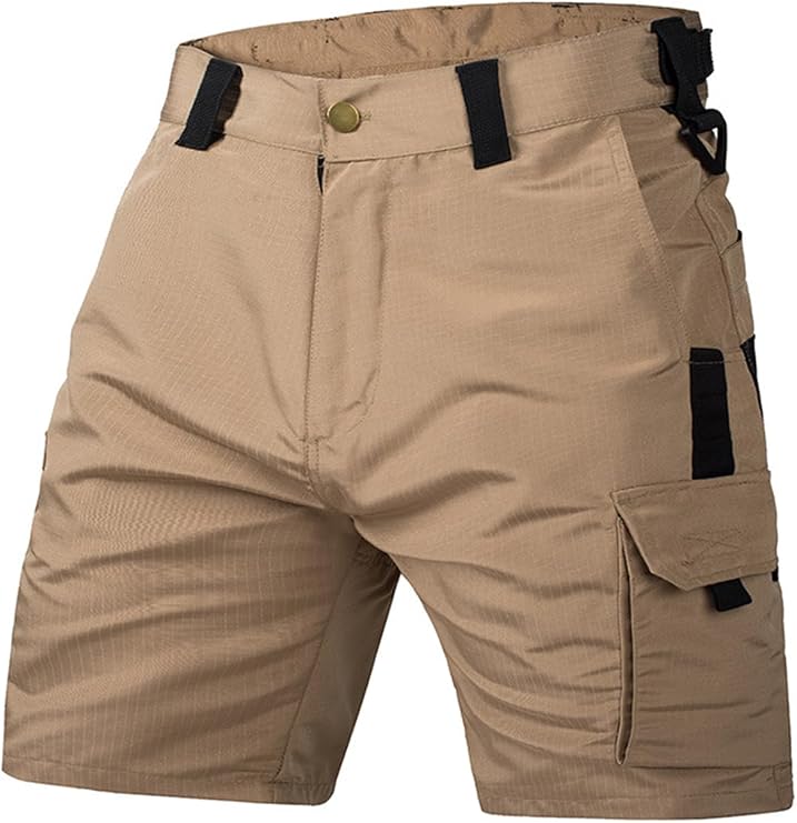 Cromoncent Men's Hiking Resistant Tactical Cargo Shorts