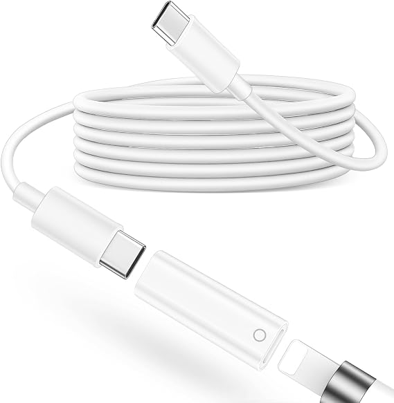 Pencil Charger Adapter Cable for Apple Pencil 1st Generation