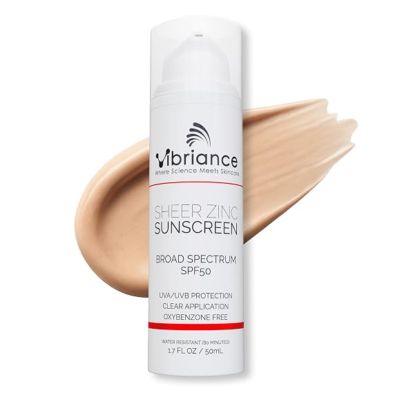 Vibriance Sheer Zinc Tinted Sunscreen for Face SPF 50 1.7 fl oz
