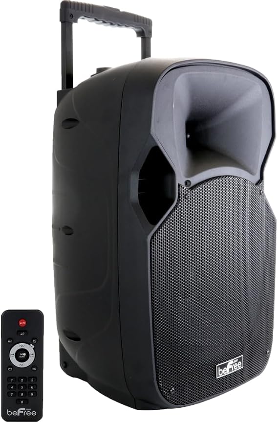 beFree Sound BFS-4300 Bluetooth Portable Speaker with USB/TF/FM Radio, 700 W, Blue
