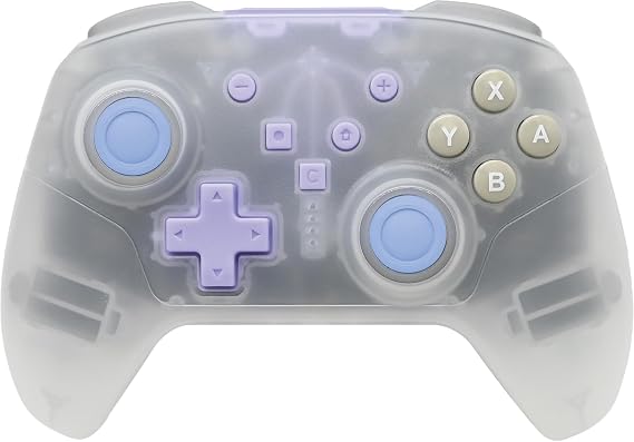 エラムド eramd Switch2用ワイヤレスコントローラー スケルトン クリアホワイト Switch2/Switch/Switch Lite/有機EL/PC/Steam対応 有線・無線両対応 連射機能 マクロ機能 6軸ジャイロセンサー スリープ解除対応