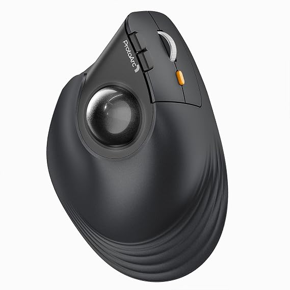 ProtoArc EM05 NL Wireless Trackball Mouse, Vertical Trackball Mouse