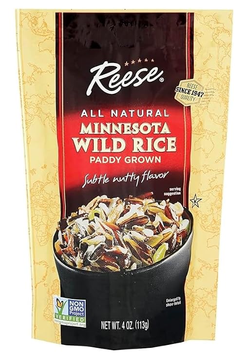 Minnesota Grown Wild Rice, Paddy Harvested, All Natural by Reese Wild Rice