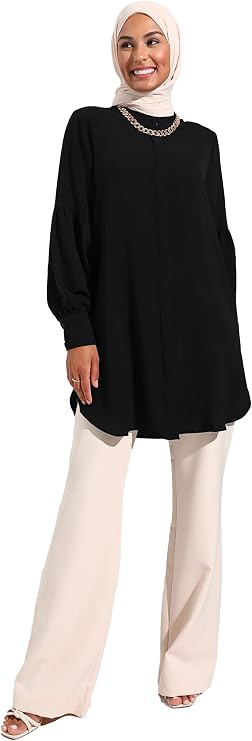 Modanisa Plum - Plum - Crew neck - Tunic - Refka