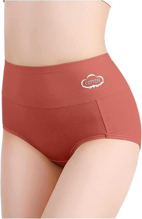 Women's High Waisted Briefs for Comfort and Support Postpartum Recovery Soft Fabric Underwear for Every Day Use