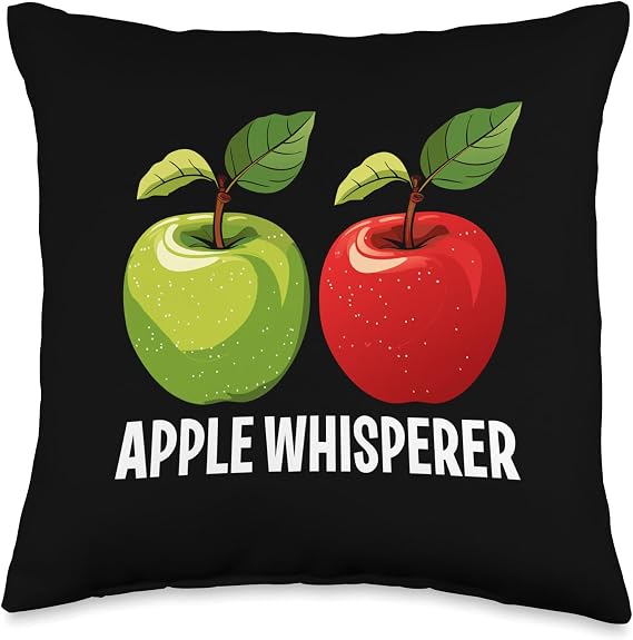 Apple Whisperer Apple Throw Pillow