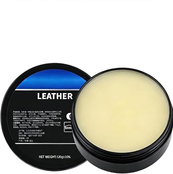 120g Leather Cleaning Cream,Leather Care&Maintenance Cream for Cars,Quick Clean&Polish,Waterproof Protective Layer,Scratch&Stain Remover for Car Seats,Sofa,Bags,Shoes,Sofa Protection Cream(Colourless)