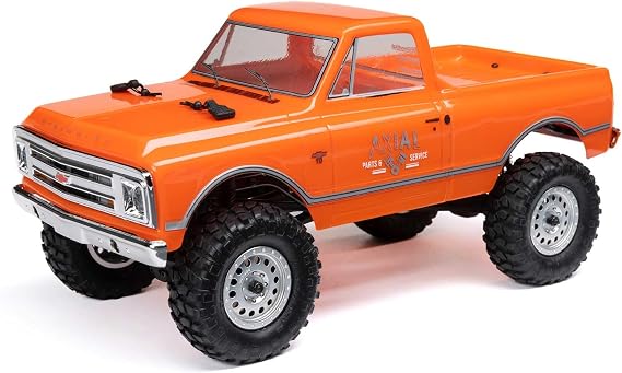 Axial RC Truck 1/24 SCX24 1967 Chevrolet C10 4WD Truck RTR ( with Everything Needed to Run), Orange, AXI00001V2T3