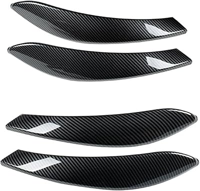 Inner door opening handle 24Pcs Car Interior Carbon Fiber Pattern Look Door Handle Cover Cap Trim Parts Fit For BMW 3 4 Series F30 F31 GT F34 F36 2014 2015-2019 Inner door armrest handle4Pcs