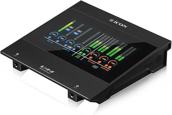 iCON Pro Audio U44 44 USB Audio Interface Sound Card with Large Display, Professional Wired Recording Interface
