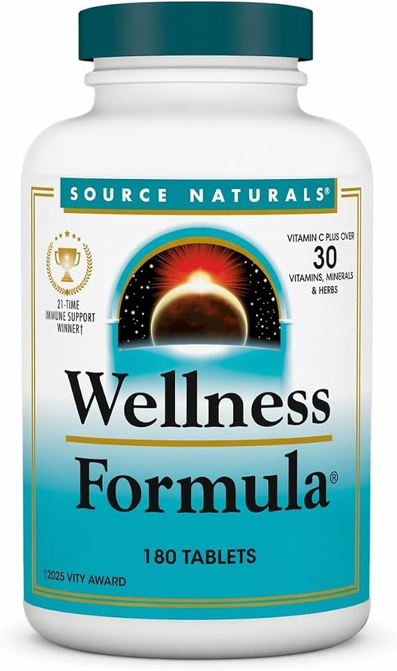 Immune Support & Wellness Natural Source Tablets, 180 Tablets