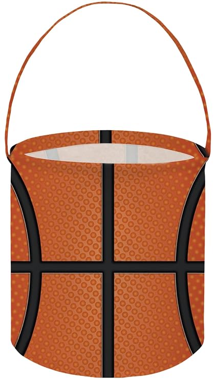 FXOLCSHE Easter Basketball Basket,Easter basketballs decor,Boys storage basket,Room Decor(Basketball)