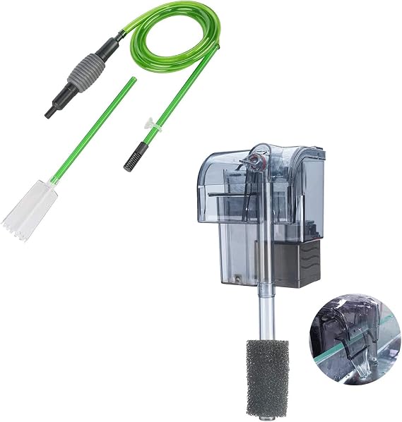 boxtech Multifunction Aquarium Hang on Filter Multifunction Aquarium Cleaner