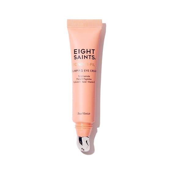 Eight Saints Wonder-fill Under Eye Cream Anti Aging Eye Cream for Dark Circles, Puffiness & Wrinkles, Hydrating Plumping Eye Cream with Hyaluronic Acid, Peptides & Niacinamide, For Women, 0.5 oz