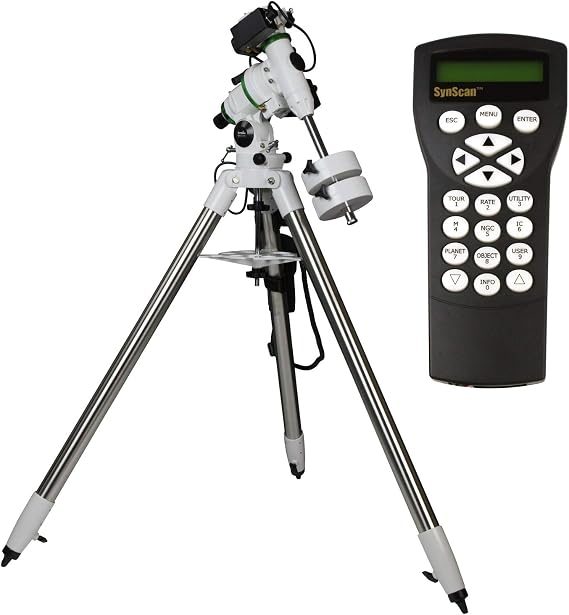 Sky Watcher EQM-35 Fully Computerized GoTo German Equatorial Telescope Mount Belt-driven, Astrophotography ready, Computerized Hand Controller with 42,900+ Celestial Object Database,White
