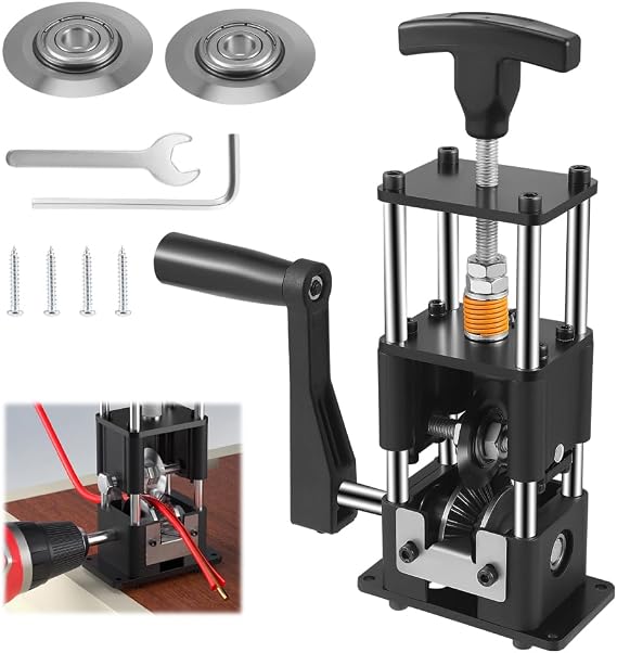 Cable Stripper,Copper Wire Stripper Machine for Hand Crank or Drill Powered