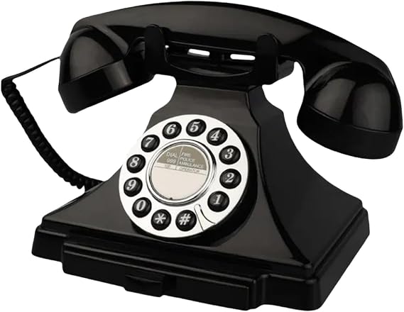 Audio Wedding Guest Book, Decorative And Classic Telephone Recorder, Ideal for A Wedding Or Bridal Party, Black