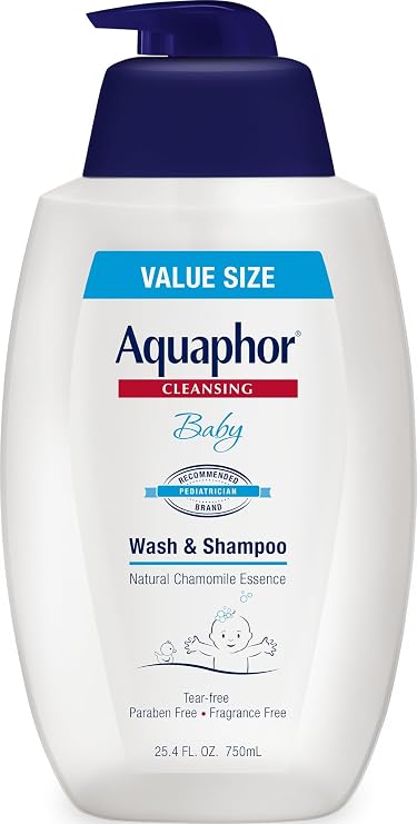 Aquaphor Baby Body Wash and Shampoo, Gentle Formula, 24.4 FL OZ