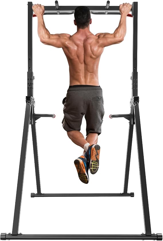 Pull Up Station Pull Up Bar, Multifunction Pull Up Bar Adjustable Height, Multifunction Workout Pull Up Tower Station for Home, Gym.