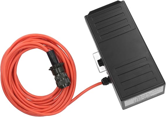 TIG Welding Foot Pedal Sliding Potentiometer Type, 14 Pin, 8 Meter Wire, DC5~15V - Durable Stainless Steel Housing, Easy Operation, Compatible with and Welders