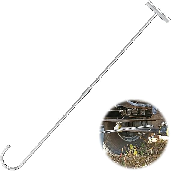 ForoGore 1 Pack 5th Wheel Pin Puller 32" Solid Steel Chrome Plated | 5th Wheel Puller Heavy Duty Fifth Wheel Pin Puller