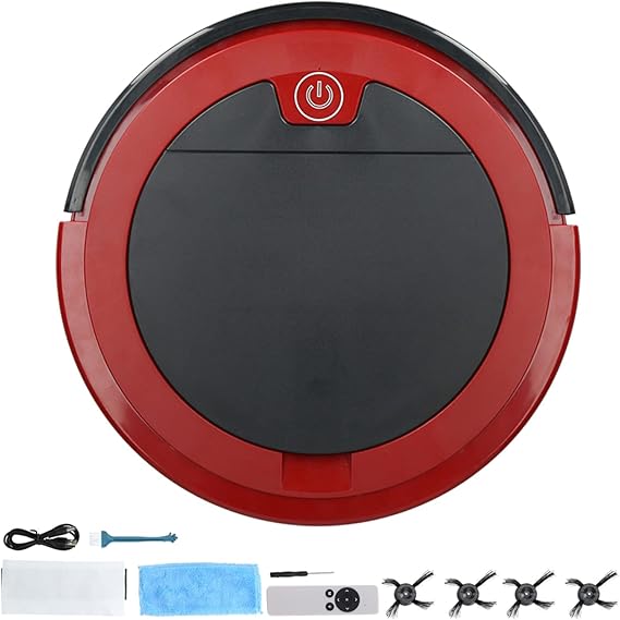 Intelligent Floor Robot, Personalized Adjustment, Self Charging, Anti-bump, Anti-fall, Voice Control, Robot Vacuum, Robot Vacuum for Pet Hair, Mop Combo for Carpet with 4000pa Suction