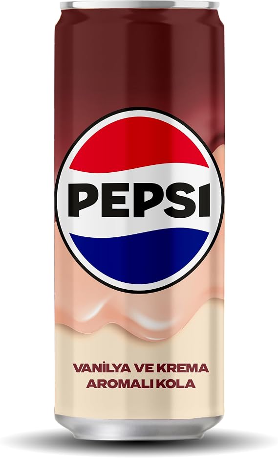 Pepsi Max Vanilya ve Krema Aromalı Şekersiz Kola 330 ml