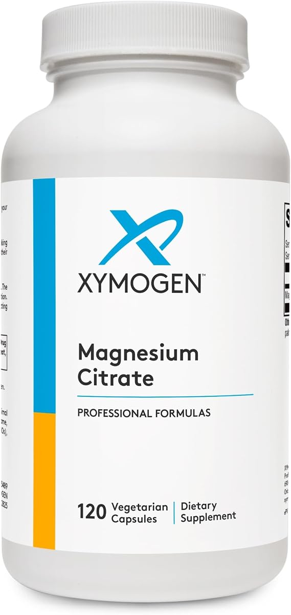 XYMOGEN Magnesium Citrate, 120 Capsules