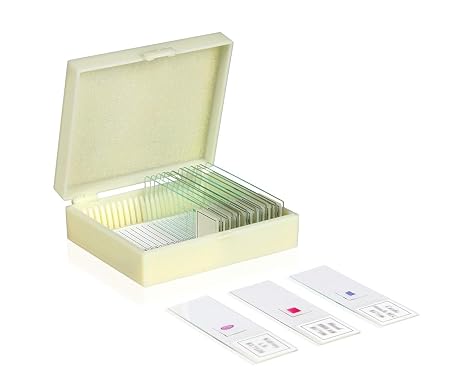 VSH127 Prepared Slide Set Hair Type (Set of 9) | Specimens are Cover Slip Sealed | Slotted Slide Case for Convenient Storage | Ideal Set for High School Observation