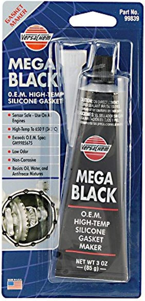 Versachem 99839 Mega Black OEM Silicone - 3 oz.
