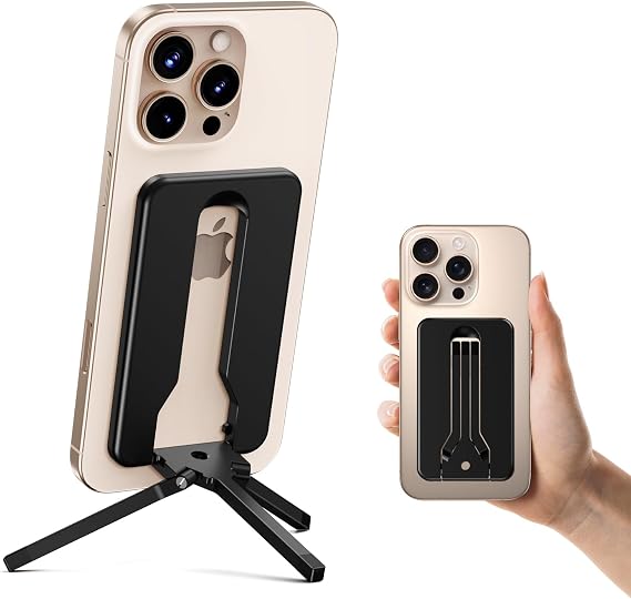 elitehood Mini Magsafe Tripod for iPhone, Aluminum Magnetic Phone Stand