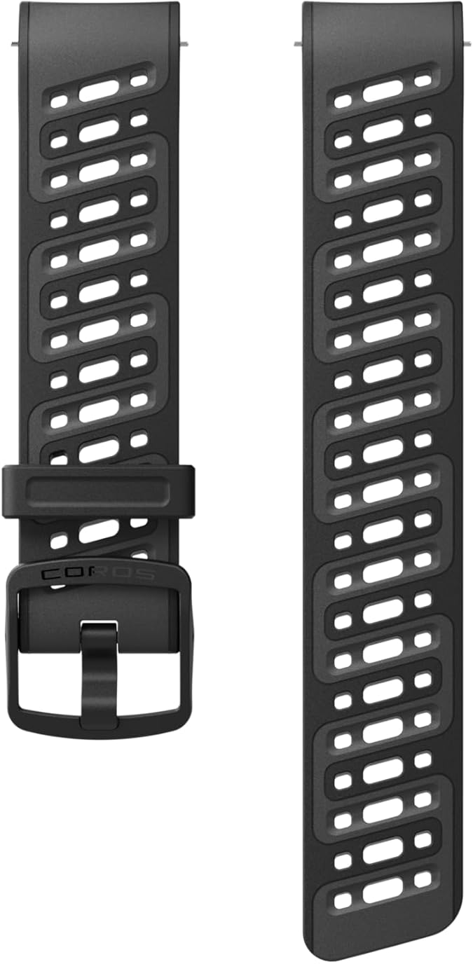 COROS 2mm Watch Band (Black, Silicone)