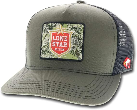 HOOEY Lonestar Olive Trucker Cap