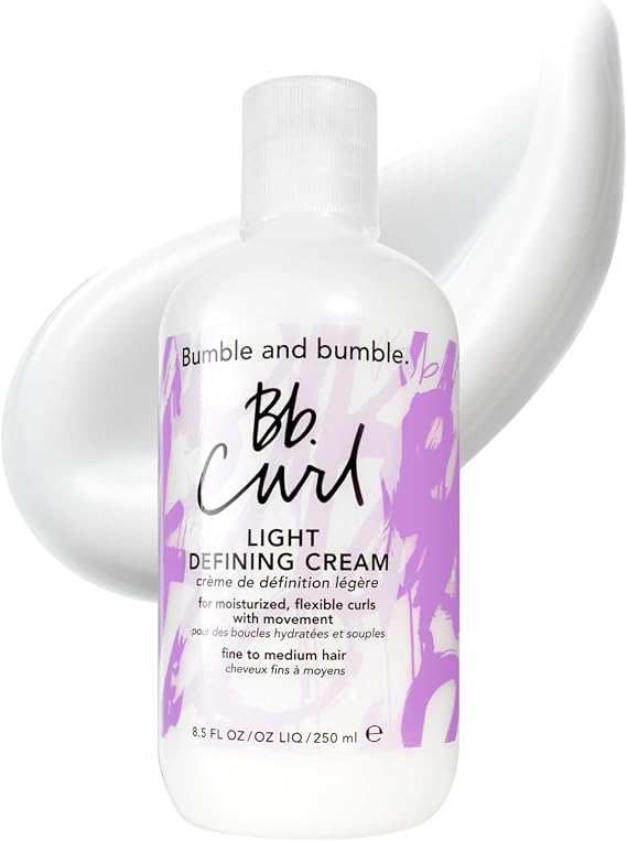 Bumble and bumble. Curl Light Defining Styling Cream | For Moisturized Flexible Curls | Frizz Control | Curly, Wavy | With Jojaba, Avocado + Coconut Oil | Standard Size, 250 ml