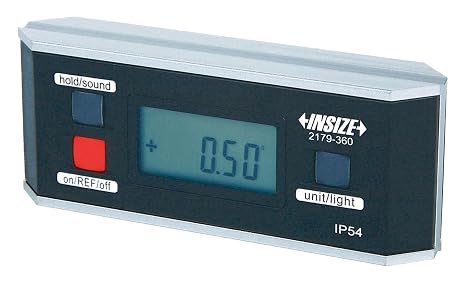 INSIZE 2179-360 Electronic Level and Protractor 0 Degree - 360 Degree