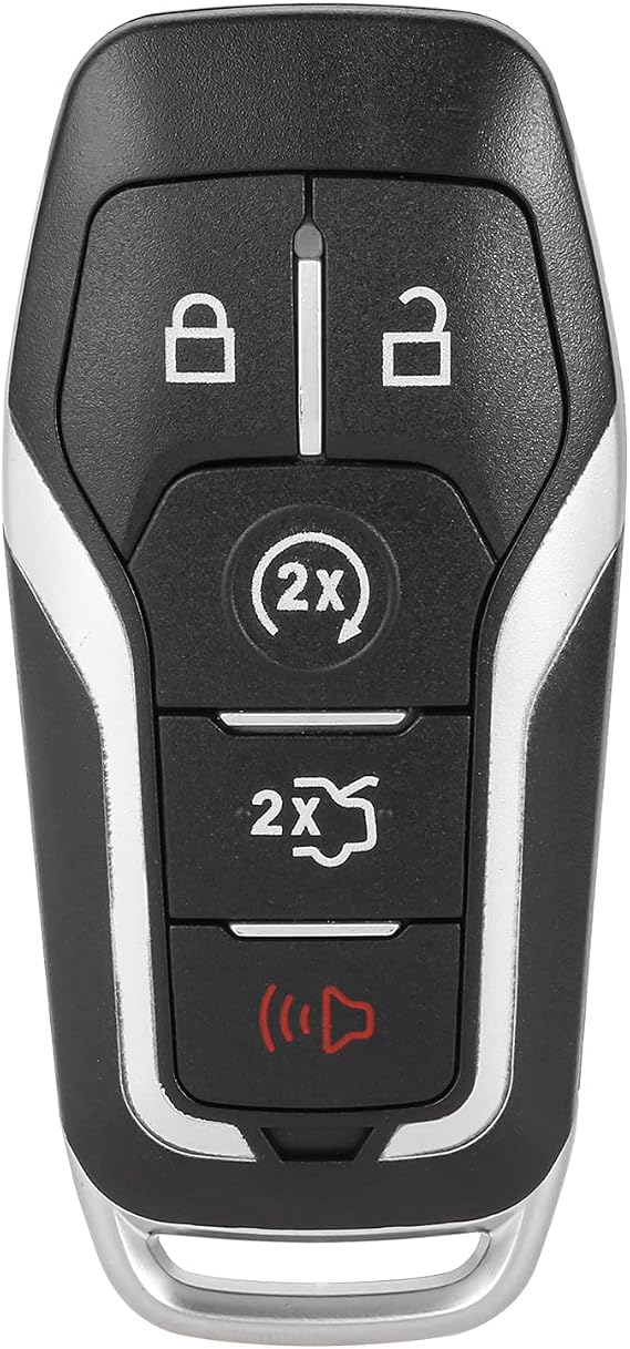 Key Fob, 5 Button Smart Car Keyless Entry Remote Control