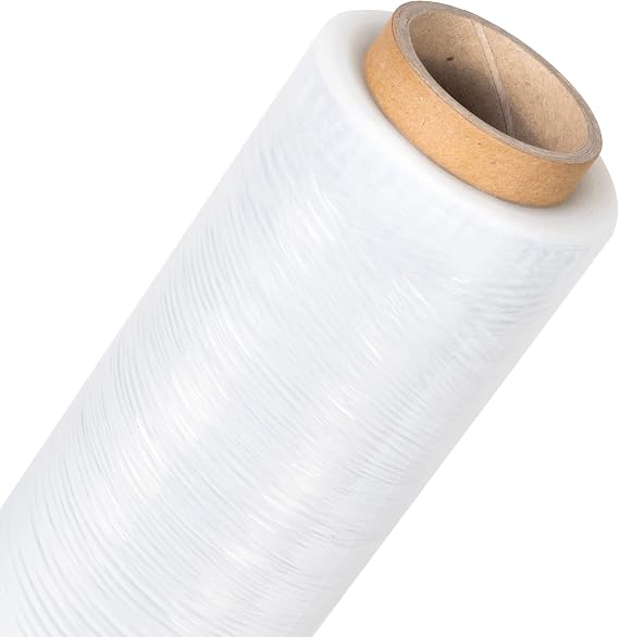 Precifilm Transparent Packaging Film – 50 cm Wide, 23 Microns Thick – High Quality Elastic Plastic Film with Fine Core – Roll Packaging Film to Protect Packages, Pack of 1 Roll