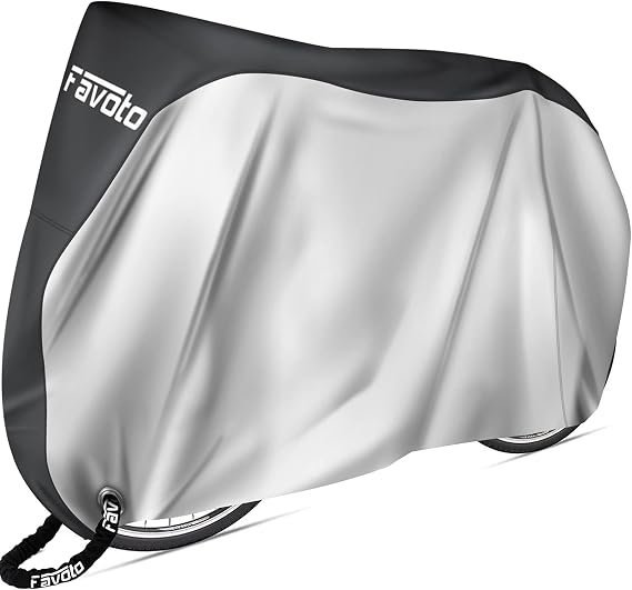 Favoto Bike Cover Waterproof Outdoor Storage for 1 or 2 Bikes Bicycle Cover