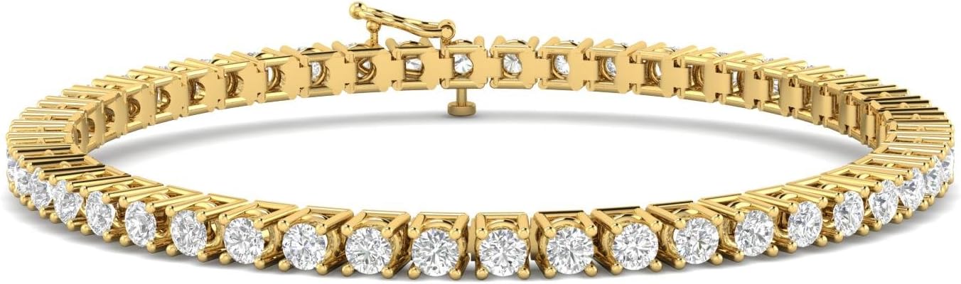 7.00ctw Diamond Tennis Bracelet in 14k Yellow Gold